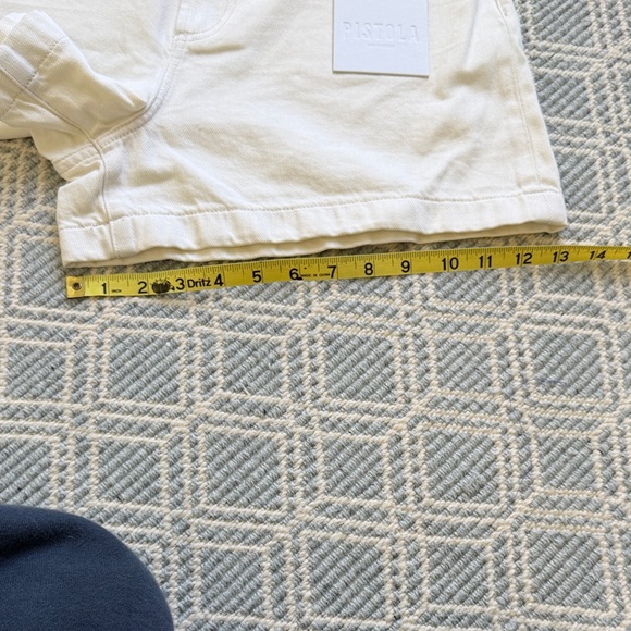 Pistola NWT Saige Jean Shorts in Eggshell - Picture 10 of 11